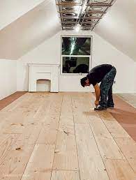 Make Your Own Plank Flooring Using 1 X 12 Lumber Make Your Own Wood Flooring Homemade Wood Flooring Wood Floors Wide Plank Diy Hardwood Floors Diy Wood Floors