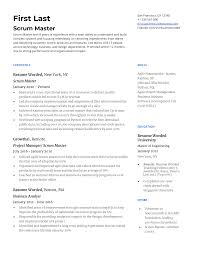 You may opt to include an abroad experience as part of your education, possibly including. 5 Scrum Master Resume Examples For 2021 Resume Worded Resume Worded