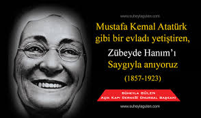 Zübeyde hanım, güçlü bir beden yapısına sahip olduğu gibi, güçlü bir iradeye de sahipti. Ata Mizin Annesi Zubeyde Hanim I 97 Inci Olum Yil Donumunde Saygiyla Aniyorum Suheyla Gulen