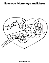 This is a perfect picture for our mom. I Love You Mom Coloring Pages To Download And Print For Free