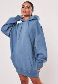 Missguided Blue Lamour Graphic Oversized Hoodie Sweater Dress Hoddies Outfits Oversized Hoodie Dress Hoodie Dress Outfit