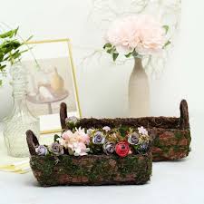 I am using wood slabs in centerpieces for my wedding. 13 Crescent Half Moon Preserved Natural Moss Centerpiece With Wooden Slab Home Garden Apexlab Wedding Supplies