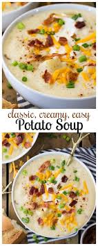 The Ultimate Creamy Potato Soup Via Sugarspunrun Potato Soup Recipe Easy Creamy Potato Soup Recipe Potato Soup Recipe
