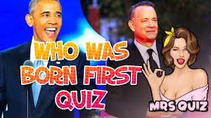 The more questions you get correct here, the more random knowledge you have is your brain big enough to g. Famous People Quiz In 20 Trivia Questions Who Was Born First Mrs Quiz Youtube