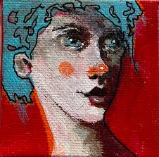 SOLD.. ** 2.4 BIN $35.00 Art Deco Cezanne by Richelieu pink velvet clam  presentation box. Satin interior is in good condition. Some wear marks