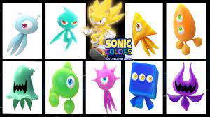 Sonic colors wisps