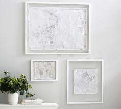 Mount the mirror with silicone adhesive. Floating Wood Gallery Picture Frames Pottery Barn