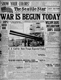 The Seattle Star April 6 1917 Wwi Historical News Newspaper Headlines Historical Newspaper
