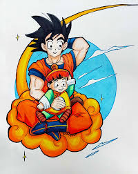 Explore the new areas and adventures as you advance through the story and form powerful bonds with other heroes from the dragon ball. Artstation Dragon Ball Z Goku And Baby Gohan Shawna Ray