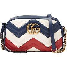 gucci red white blue gg marmont bag 1 690 liked on polyvore featuring bags handbags shoulder bags gucci shoul gucci purses handbag shoulder bag men