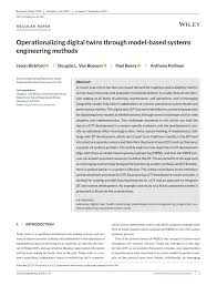 Ship hulls, as well as bridges, port dock pilings, dams, and various underwater structures need to be inspected for periodic maintenance. Pdf Operationalizing Digital Twins Through Model Based Systems Engineering Methods