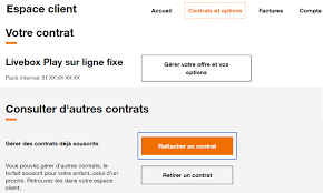 « modèle de lettre résiliation box orange ». Espace Client Ajouter Ou Rattacher Un Contrat Assistance Orange