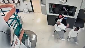 — state corrections officials are investigating after a video posted to youtube shows a group of officers beating an inmate on the lawn of a prison in lake county. Oak Park Heights Prison Security Video Captures Serious Assault On Corrections Officer Kstp Com