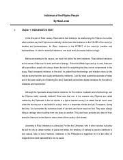 Reaction Paper History The Indolence Of The Filipino Marjadas Jamaicaj Bsa4 C S Reactionpaper Rizals Essay Explores The Trait Stamped On The Course Hero