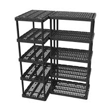 12 locations across usa, canada and mexico for fast delivery of plastic shelves. Maxit Knect A Shelf 36 W X 74 H X 24 D 5 Shelf Plastic Freestanding Shelving Unit At Menards