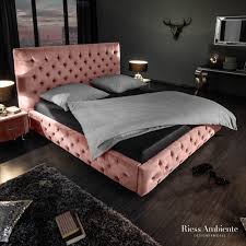 Elegantes Doppelbett Paris 160x200cm Altrosa Samt Chesterfield Design Riess Ambiente De In 2020 Chesterfield Mobel Haus Chesterfield Bett