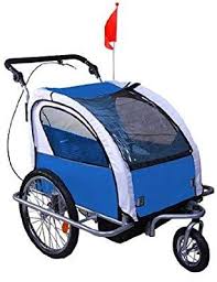 Homcom 5664 0101bg 360 Drehbar Kinderanhanger 2 In 1 Fahrradanhanger Jogger Blau Grau Amazon De Sport Freizeit Kinder Fahrrad Fahrradanhanger Radfahren