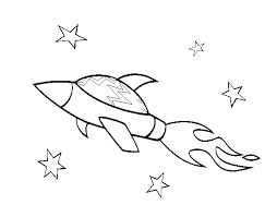 Nave Espacial Para Colorear