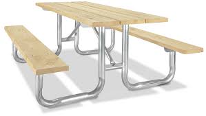 Steel Frame Picnic Table In Stock Picnic Table Wooden Picnic Tables Wood Steel