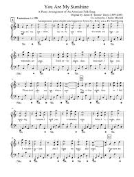 You Are My Sunshine Sheet Music For Piano Download Free In Pdf Or Midi Piano Sheet Music Free Sunshine Music Sheet Music Tattoo