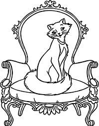 Awesome Disney The Aristocats Chair Coloring Page Disney Coloring Pages Coloring Pages Cat Coloring Page