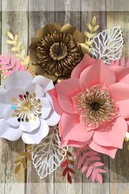 Pink montse prima flower embellishments price $5.99 quick view. Large Paper Flowers Wall Decor Pink Gold Birthday Party Etsy Paper Flower Wall Decor Large Paper Flowers Wall Decor Giant Paper Flowers