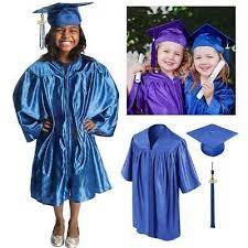Graduationmall Matte Kindergarten Graduation Gown Cap Set With 2020 Tassel Graduation Gown Graduation Gown And Cap Graduation Cap And Gown