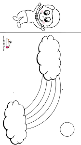 Gokkusagi Ve Cocuk Kalip 2020 Boyama Sayfalari Gokkusagi Sanat