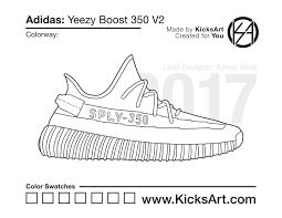 39+ vans coloring pages for printing and coloring. Adidas Yeezy Boost 350 V2 Kicksart Sneakers Drawing Sneaker Posters Adidas Yeezy Boost 350