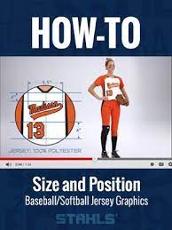 Not Sure How To Pick The Right Size Graphics Letters Or Numbers Unsure Exactly Where They Go Let Us Help Stahls Softball Jerseys Softball Jersey Softball
