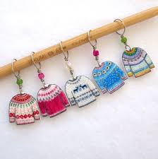 Colorful Sweater Knitter Stitch Markers Snag Free Colorful Etsy Knitting Accessories Shrink Plastic Jewelry Stitch Markers