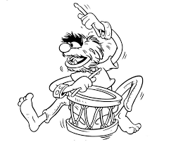 Kids will love drawing and coloring the muppet show coloring pages. Animal From The Muppets Coloring Page Free Printable Coloring Pages For Kids