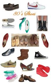 Different Styles Of 1980 S Popular Footwear 80s Shoes 1980s Shoes 80s Fashion