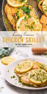 Honey Lemon Chicken Skillet Healthy Lemon Chicken Recipe Easy Chicken Dinner Recipes Easy Chicken Dinners