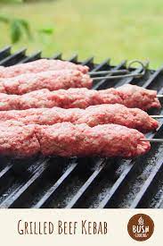 Grilled Beef Kebab Bush Cooking Recipe Beef Cooking Ground Beef Grill