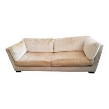 Fendi Cream Velvet Suede Sofa Suede Sofa Sofa Leather Upholstery