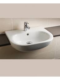 The gap semi recessed basin is uniquely designed to perfectly balance square and round shapes and lines, so it can be easily adapted to any bathroom or bathroom tend. Rak Tonique Semi Recessed Basin 1th