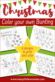 Christmas Paper Bunting Printable Bunting Template To Colour Christmas Coloring Printables Bunting Template Christmas Paper