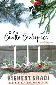 Rustic And Natural Christmas Candle Centerpiece Garden Therapy