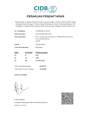 Cidb convention centre is situated southeast of pudu. Cidb Certificate Pdf