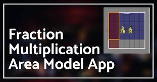 Sal uses an area model to multiply 78x65. Fraction Multiplication Area Model App Teachablemath