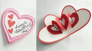 This diy is easier than it looks. Diy Heart Shape Pop Up Valentine Card How To Make A Heart Shape Pop Up Card Valentine Card Ideas Youtube