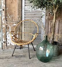 Vintage Dutch Bamboo Circle Chair With Arms Ebay Circle Chair Chair Bamboo Chair