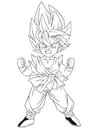 Download coloring pages goten super saiyan download and print. Easy Gotenks Coloring Pages Coloring Pages Ideas