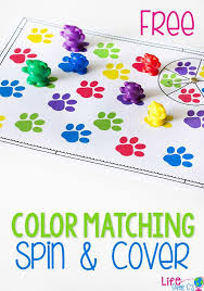 Easy Spinner Game For Learning Colors Learning Colors Learning Games For Kids Color Activities