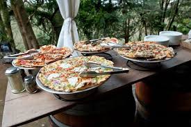 Gourmet Pizza Bars Wedding Reception Dinner Wedding Reception Food Buffet Wedding Reception