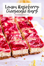 Better than cheesecake factory lemon raspberry cheesecake recipe tutorial! Lemon Raspberry Cheesecake Bars Domestically Blissful