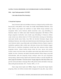 Bagi penikmat karya dewi lestari atau biasa dipanggil dee tentu disayangkan jika melewatkan novel yang pertama kali terbit tahun 2009. Pdf Sastra Wangi Feminisme Dan Generasi Baru Sastra Indonesia Anja Pradnyaparamita Academia Edu