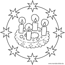 Adventskranz Weihnachtsmandala Zum Ausmalen Weihnachten Zeichnen Weihnachtsmandala Ausmalbilder Mandala