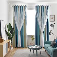 Max Blackout Curtain Hollow Star Curtain With Sheer Curtain Bedroom Curtain One Panel In 2020 Sheer Curtains Bedroom Curtains Bedroom Curtains